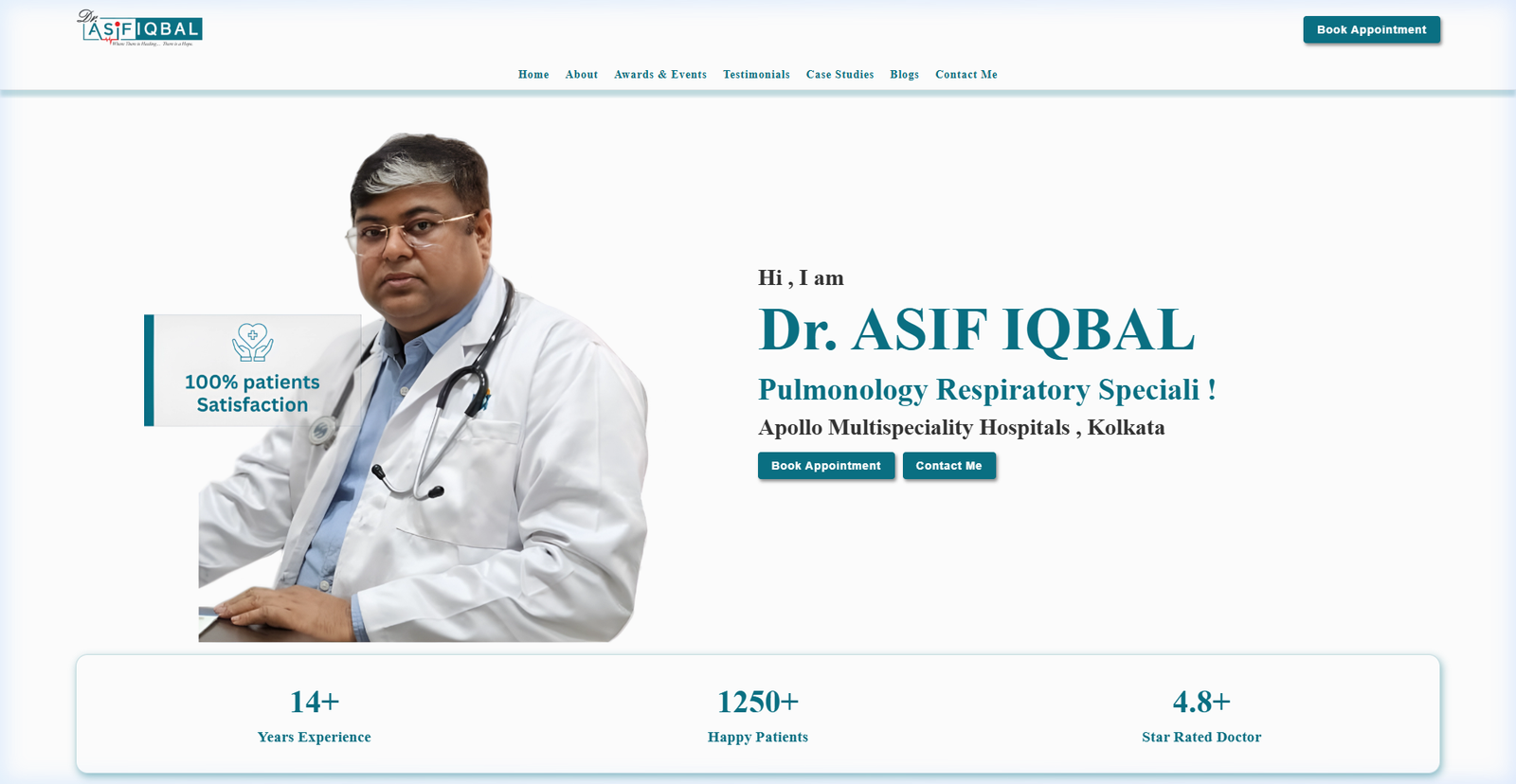 Dr. Asif Iqbal Desktop View