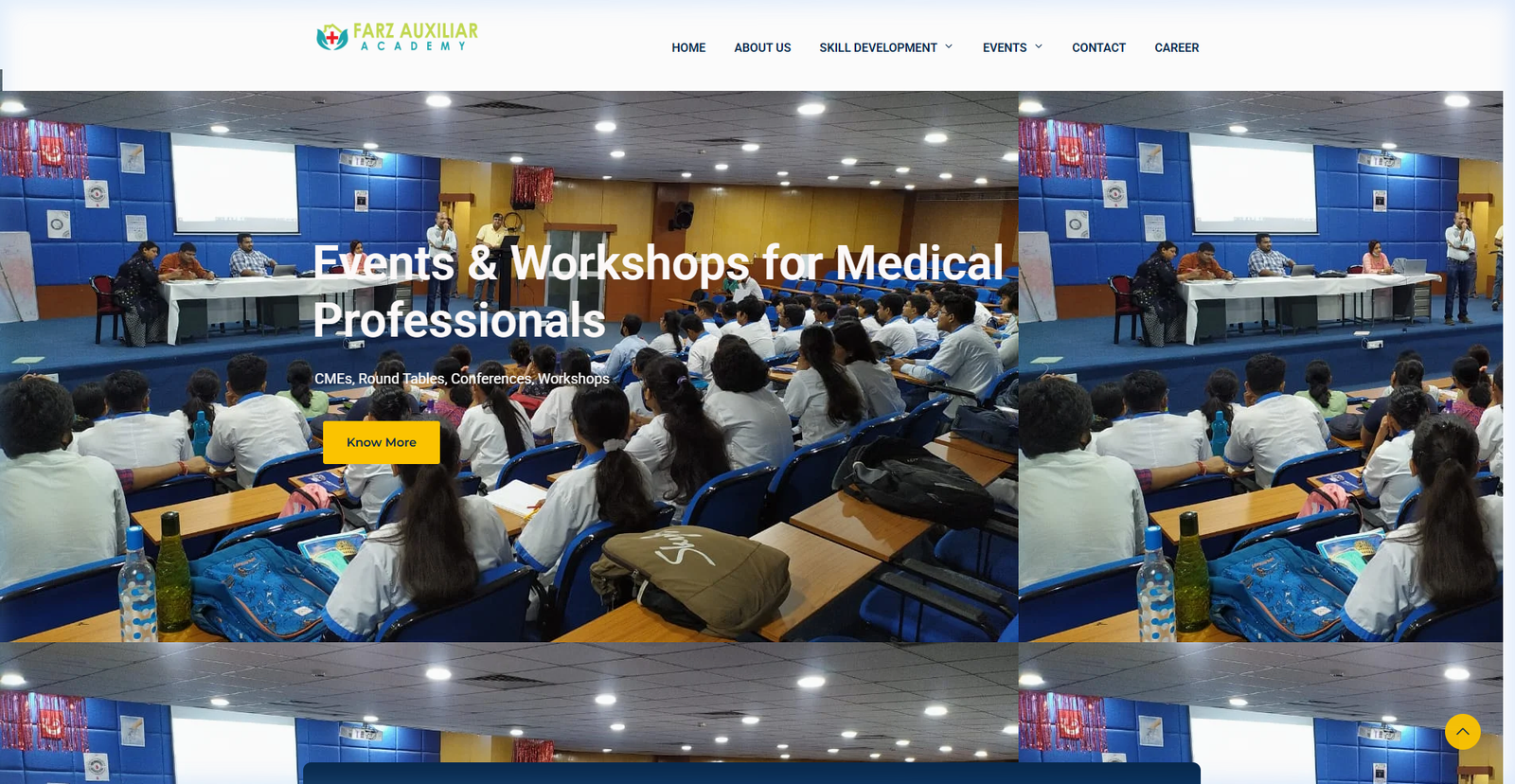 Farz Auxiliar Academy Desktop View